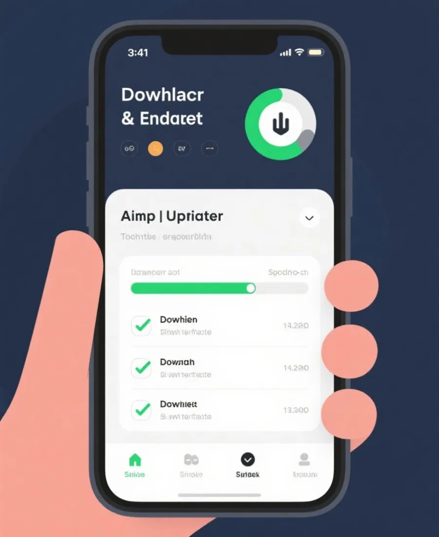 APP更新与下载流程示意图