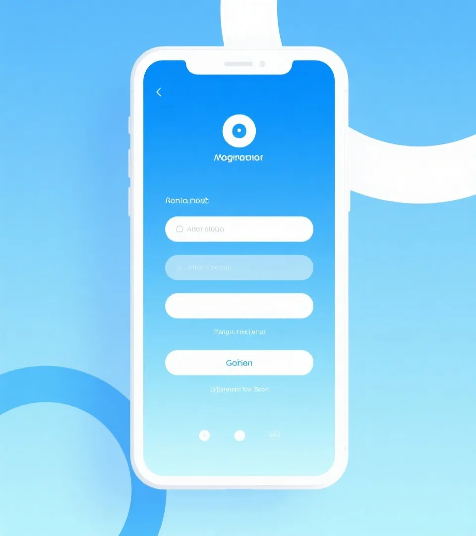 移动端注册界面示意图